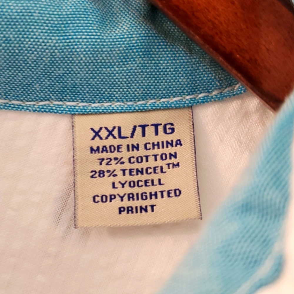 Tommy Bahama XXL seersucker cotton blend
